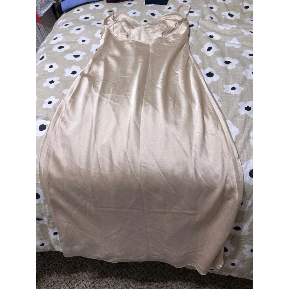 Abercrombie and fitch satin maxi dress